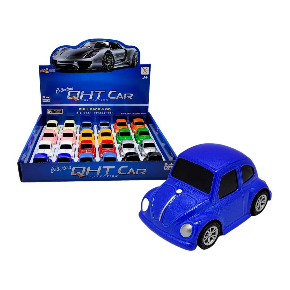 CARRO A FRICCAO DE METAL MINI FUSCA 7CM MC-7358 MINI FUSCA PULLBACK MC-7358, FUSCA, MINI FUSCA, CARRINHO, PULLBACK, CARRO CLASSICO, CHAVEIRO, BRINQUEDOS Brinquedos