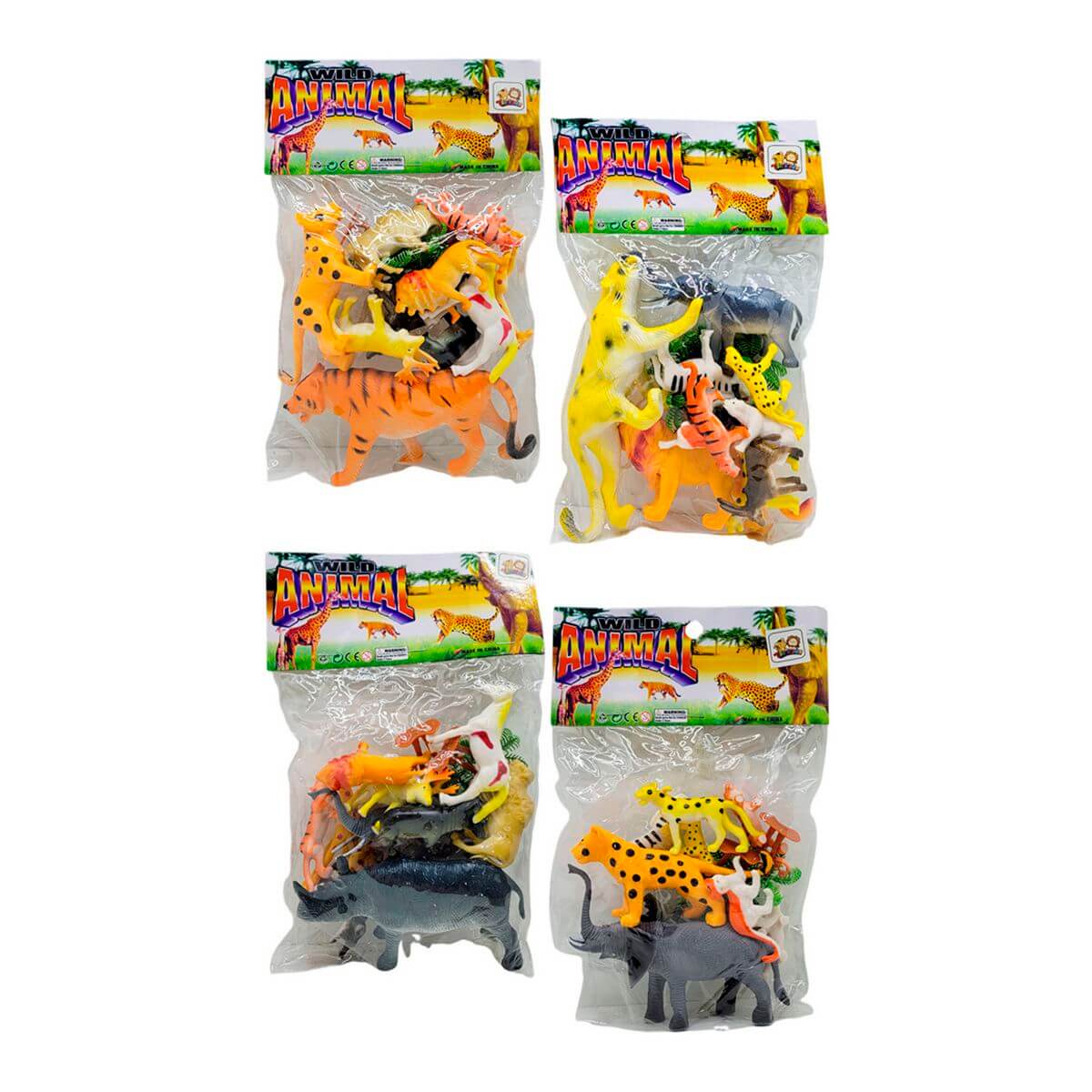 ANIMAIS DA SELVA 26X15CM XZ-2380 KIT ANIMAIS DA SELVA XZ-2380, ANIMAIS DA SELVA, KIT ANIMAIS, ANIMAL DE BRINQUEDO, WILD ANIMAL, BRINQUEDOS Brinquedos