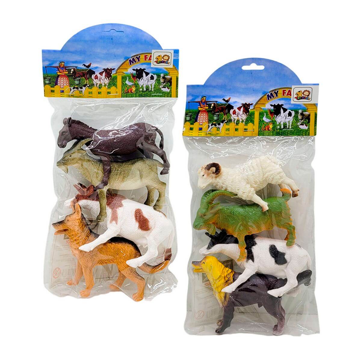 ANIMAIS DA FAZENDA 4PCS 33X12CM XZ-2389 KIT ANIMAIS FAZENDA 4PCS XZ-2389, KIT ANIMAIS, ANIMAIS DA FAZENDA, MY FARM, ANIMAIS DE BRINQUEDO, BRINQUEDOS Brinquedos