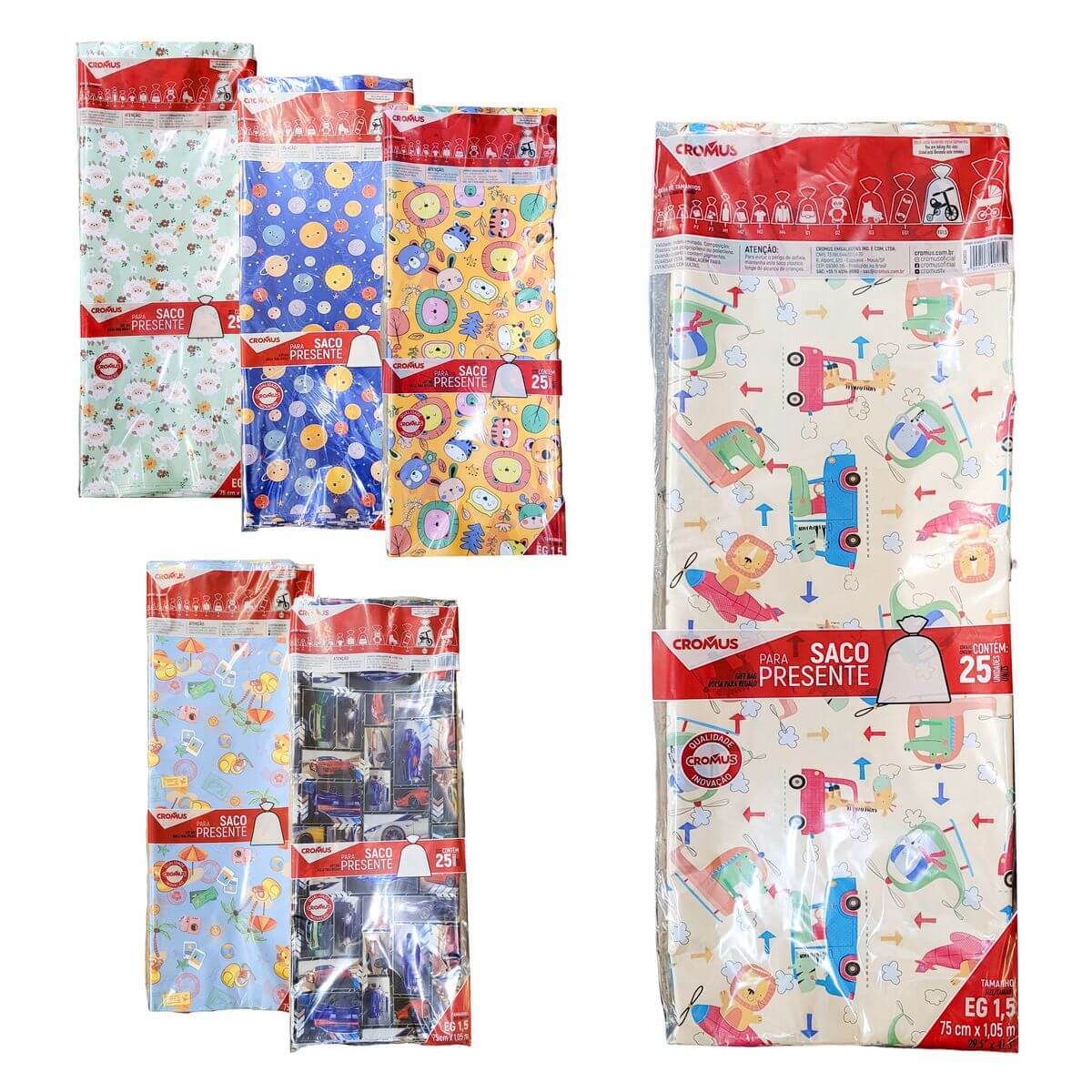 EMBALAGEM CROMUS METALIZADA 75X105 C/25 EMBALAGEM 75X105CM METALIZADA C/25, EMBALAGEM, EMBALAGEM 105CM, EMBALAGEM METALIZADA, PRESENTE Decoracao e Presentes