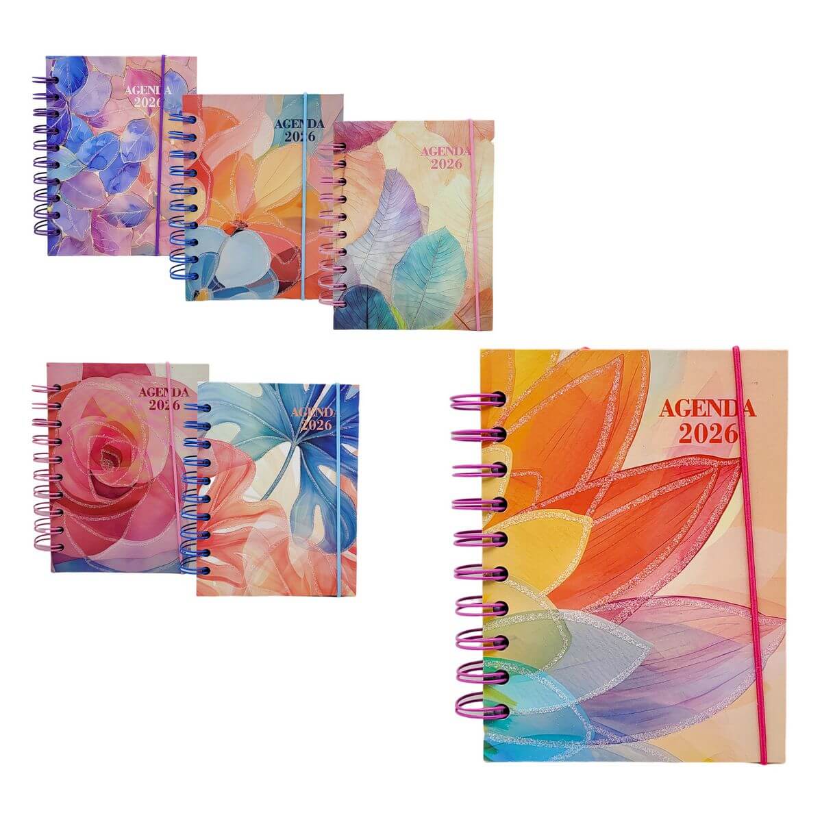 AGENDA 2026 129X179MM 168FLS AG26020 AGENDA 2026 129X179MM 168FLS AG26020, AGENDA, 2026, 168 FOLHAS, AGENDA FLORIDA, FLOR, ESCOLA, PAPELARIA Material Escritório