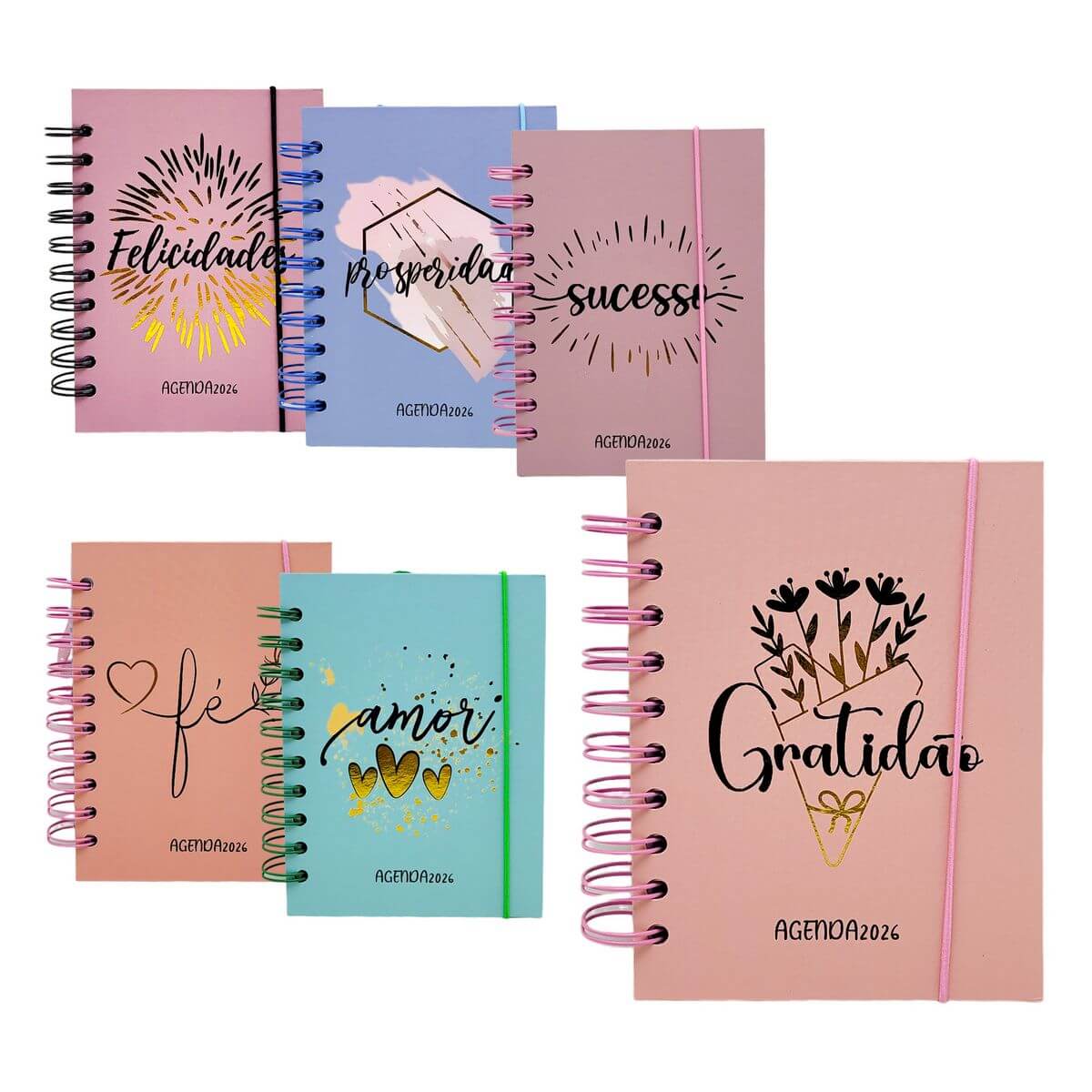 AGENDA 2026 104X141MM 168FLS AG26039 AGENDA 2026 104X141MM 168FLS AG26039, AGENDA, 2026, AGENDA PALAVRAS, AGENDA BASICA, 168 FOLHAS, ESCOLA, ESCRITORIO, PAPELARIA Material Escritório