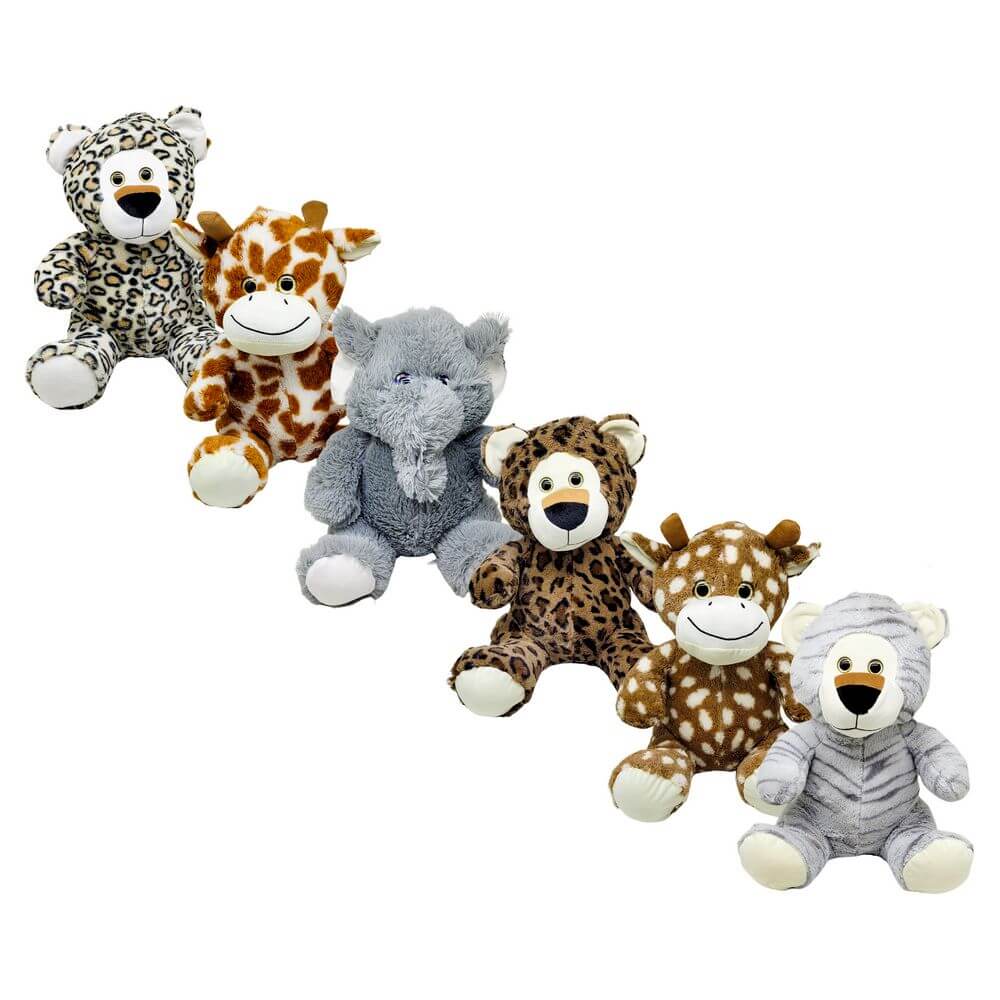 PELUCIA ANIMAIS DIVERSOS 43CM FD5075 PELUCIA ANIMAIS DIVERSOS FD5075, PELUCIA, PELUCIA DE ANIMAIS, ANIMAIS, ANIMAL, ONCA PINTADA, ELEFANTE, MACACO, URSO, PELUCIA ANIMAL, GIRAFA Brinquedos
