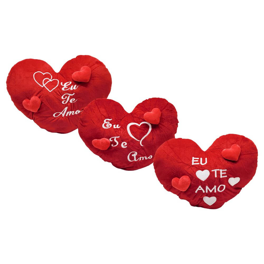 ALMOFADA CORACAO 44X35CM FE7311 ALMOFADA EU TE AMO FE7311, ALMOFADA, ALMOFADA EU TE AMO, ALMOFADA CORACAO, DIA DOS NAMORADOS, DIA DAS MAES Brinquedos