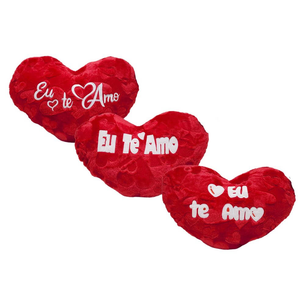 ALMOFADA CORACAO 30X42CM FE7320 ALMOFADA CORACAO EU TE AMO FE7320, ALMOFADA, CORACAO, EU TE AMO, PELUCIA, EU AMO VOCE, AMOR, PRESENTE, DIA DOS NAMORADOS, NAMORADO Brinquedos