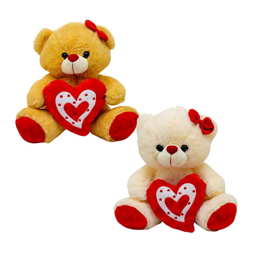 PELUCIA URSO C/ CORACAO 30CM FG9040 PELUCIA URSO C/ CORACAO FG9040, PELUCIA, PELUCIA URSO, URSO, URSINHO, URSO COM CORACAO Brinquedos