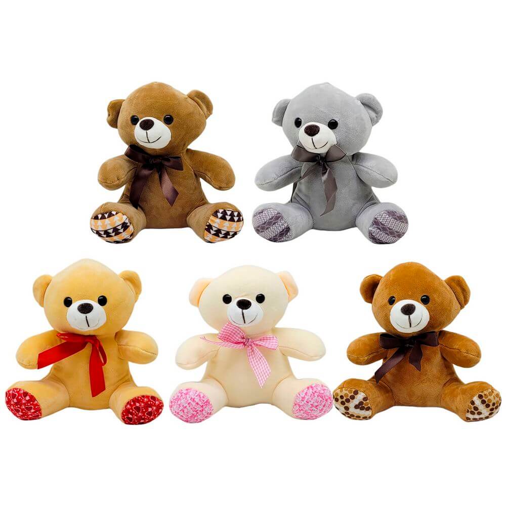 PELUCIA URSO C/ LACO 20CM FE7427 PELUCIA URSO C/ LACO FE7427, PELUCIA, PELUCIA URSO, URSO DE PELUCIA, URSO COM LACO, URSO Brinquedos