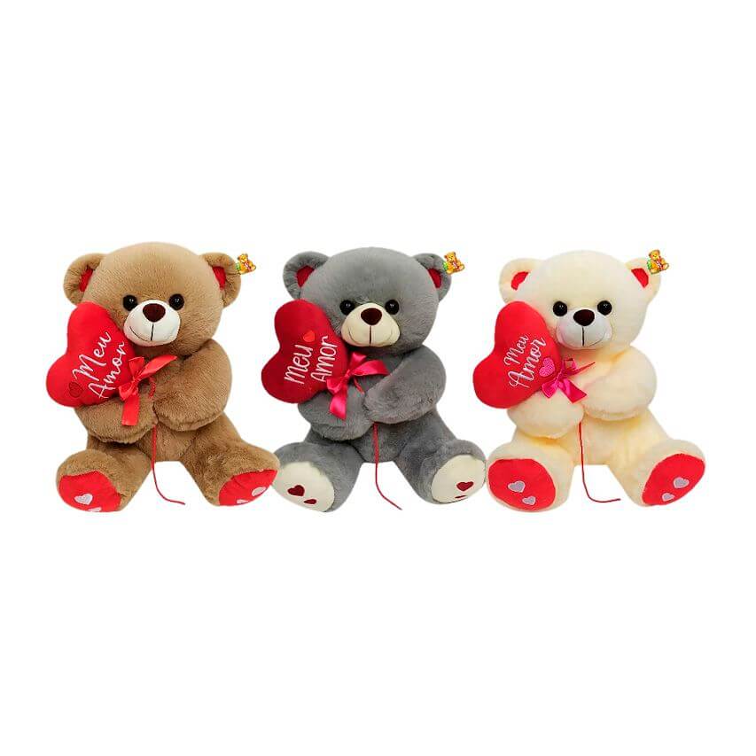 PELUCIA URSO C/ CORACAO 37CM FC2868 PELUCIA URSO C/ CORACAO FC2868, PELUCIA, URSO DE PELUCIA, URSINHO, URSO COM CORACAO, PELUCIAS, DIA DOS NAMORADOS Brinquedos