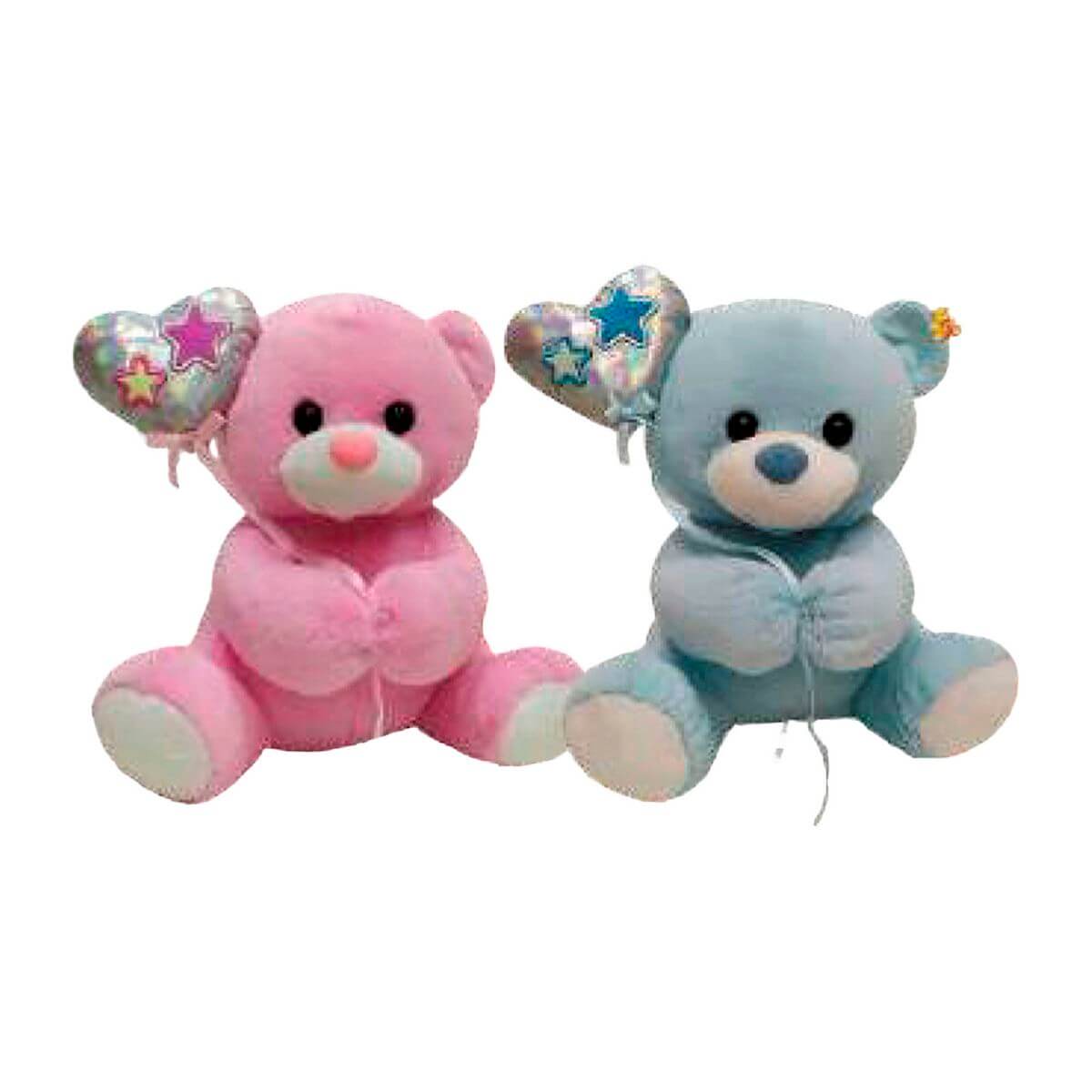 PELUCIA URSO BALAO 24CM FE7507 PELUCIA URSO C/ BALAO FE7507, PELUCIA, URSINHO, URSO COM BALAO, URSO COM CORACAO, PRESENTE, PELUCIA ANIMAL Brinquedos
