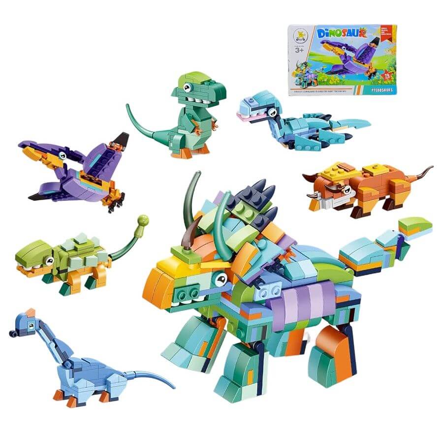 BLOCOS P/ MONTAR DINO 76PCS JRF-10.0522 BLOCOS P/ MONTAR DINO 76PCS JRF-10.0522, BRINQUEDO DINO, DINO LEGO, LEGO, DINOSSAURO, BLOCO, BLOCOS PARA MONTAR, BLOCO, DINOSSAURO, DINO Brinquedos