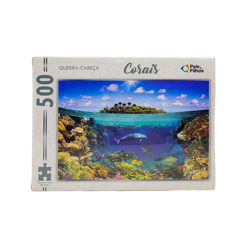 QUEBRA CABECA 500PCS CORAIS 791653 JG. QUEBRA CABECA CORAIS 500PCS 791653, JOGO, QUEBRA-CABECA, CORAIS, ILHA, MAR, 500 PECAS Brinquedos