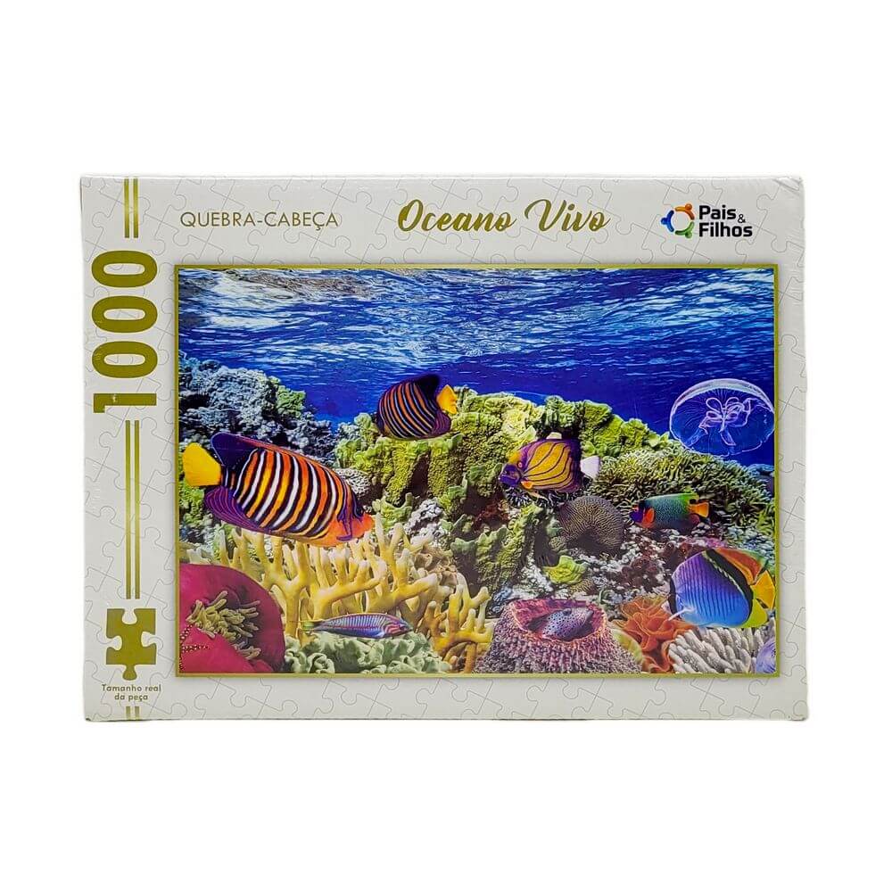 QUEBRA CABECA 1000PCS OCEANO 792458 QUEBRA-CABECA OCEANO 1000PCS 792458, QUEBRA CABECA, OCEANO, PEIXES, CORAIS, MAR, 1000 PECAS, JOGO Brinquedos