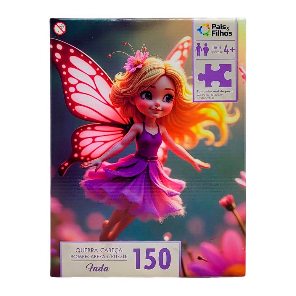 QUEBRA CABECA 150PCS FADA 793010 QUEBRA-CABECA FADA 150PCS 793010, QUEBRA-CABECA, QUEBRA-CABECA FADA, QUEBRA-CABECA 150 PECAS, JOGO, PUZZLE, BRINQUEDOS Brinquedos
