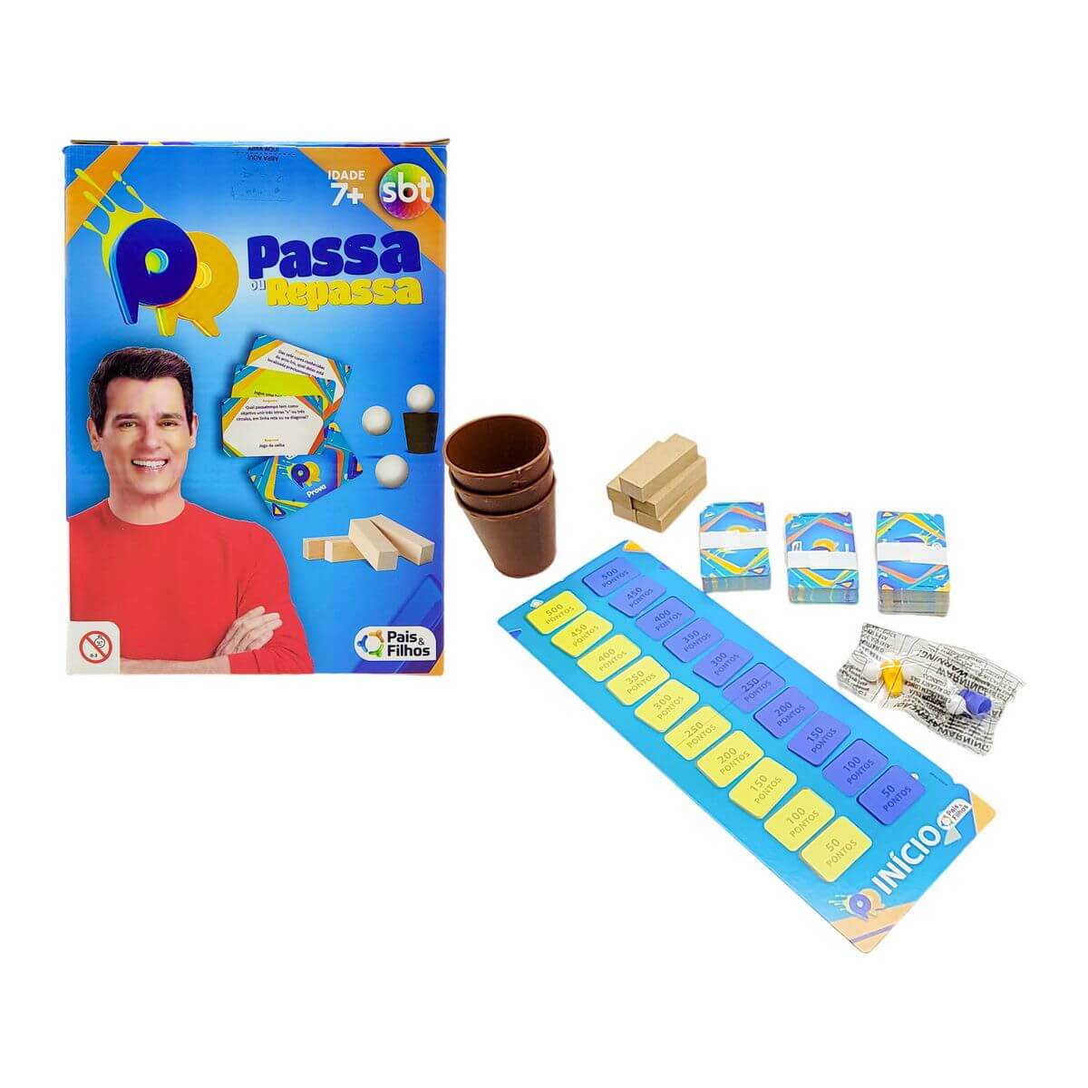 JOGO PASSA OU REPASSA 793390 JOGO PASSA OU REPASSA 793390, JOGO, PASSA OU REPASSA, SBT, JOGO DE TABULEIRO, BRINQUEDOS Brinquedos