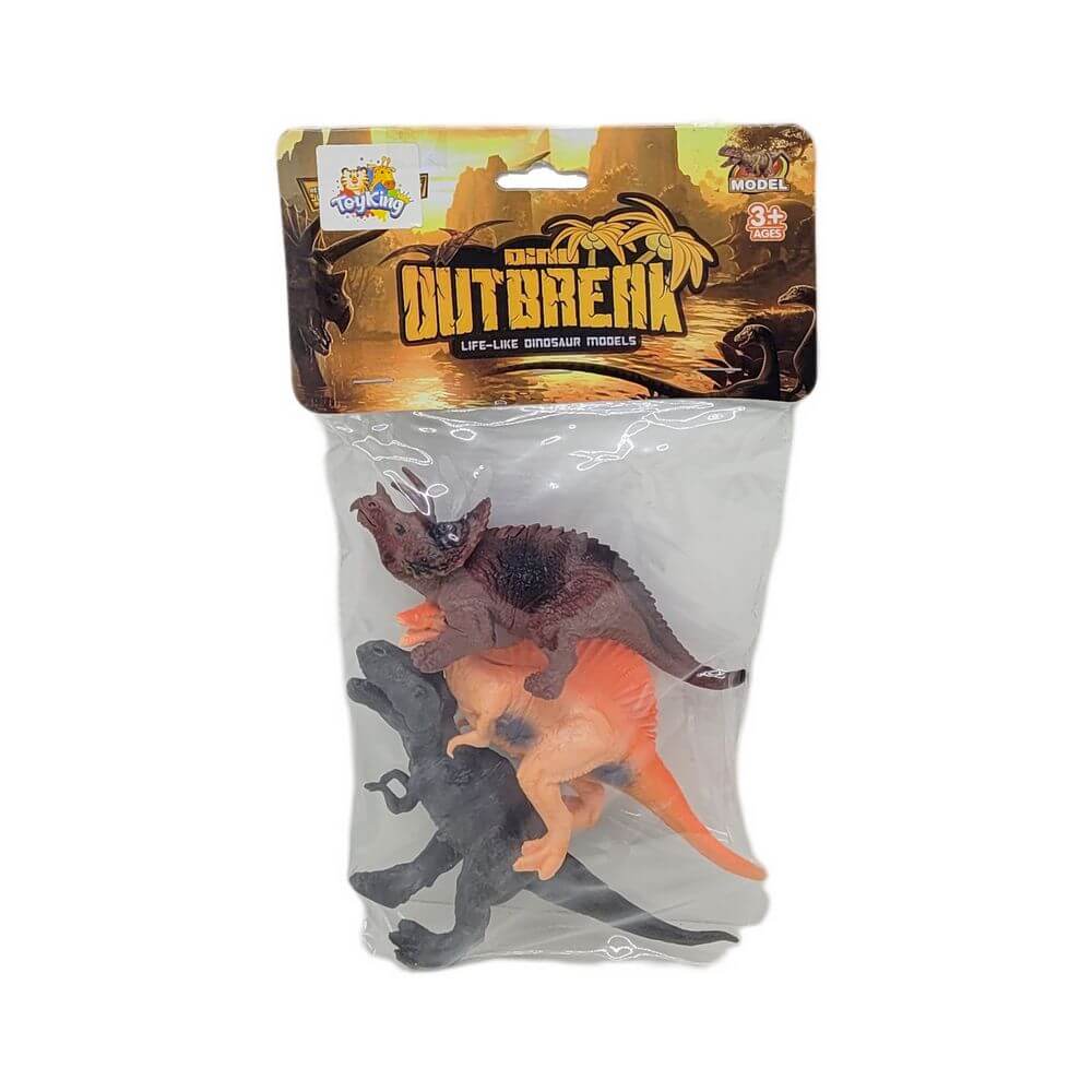 ANIMAIS DINOSSAUROS 3PCS TK-AB5455 KIT DINOSSAUROS 3PCS TK-AB5455, KIT DINOSSAUROS, DINOSSAURO PLASTICO, BRINQUEDO DINOSSAURO, BRINQUEDO TREX, DINOSSAURO Brinquedos
