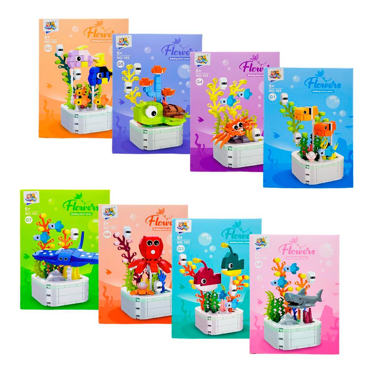 BLOCOS P/ MONTAR 20X14CM MARINHOS TK-AB9002 BLOCOS P/ MONTAR MARINHOS TK-AB9002, BLOCOS PARA MONTAR, LEGO, ANIMAIS MARINHOS, PEIXE, BRINQUEDOS, CRIATIVIDADE Brinquedos