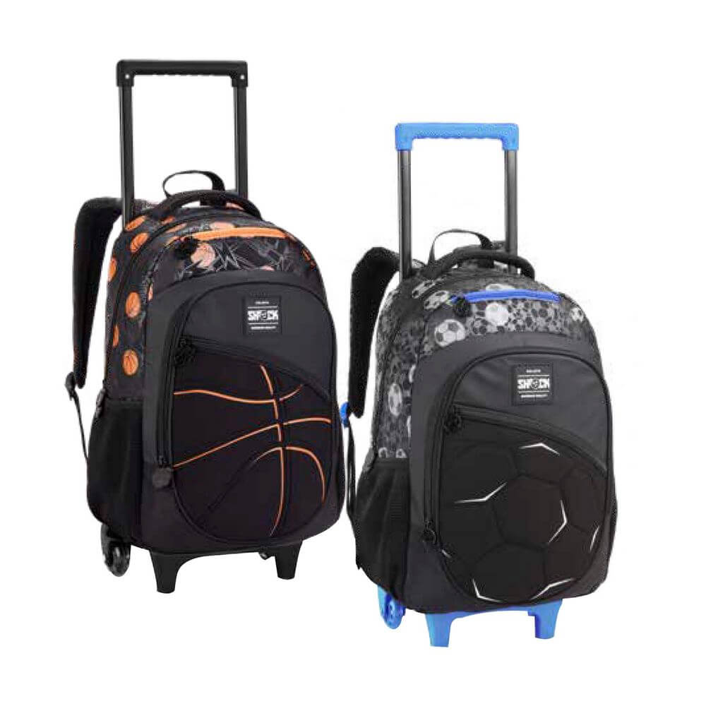MOCHILA INFANTO-JUVENIL C/ RODAS SHOCK MR42066 MOCHILA C/ RODAS SHOCK MR42066, MOCHILA, MOCHILA COM RODAS, MOCHILA SHOCK, MOCHILA INFANTIL, MOCHILA BASQUETE, MOCHILA FUTEBOL, ESCOLA Material Escolar e Papelaria