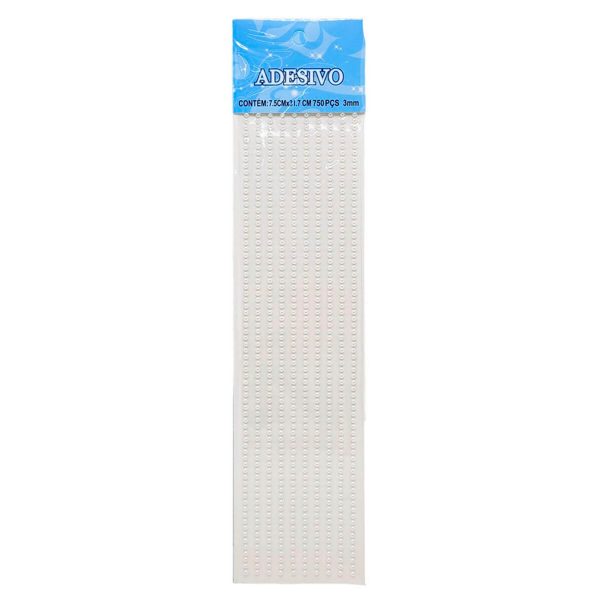 ADESIVO MEIA PEROLA BRANCA 3MM PER-BR-3 CARTELA ADESIVO PEROLA 3MM PER-BR-3, ADESIVO, CARTELA DE ADESIVOS, PEROLA, ENFEITE Material Escolar e Papelaria