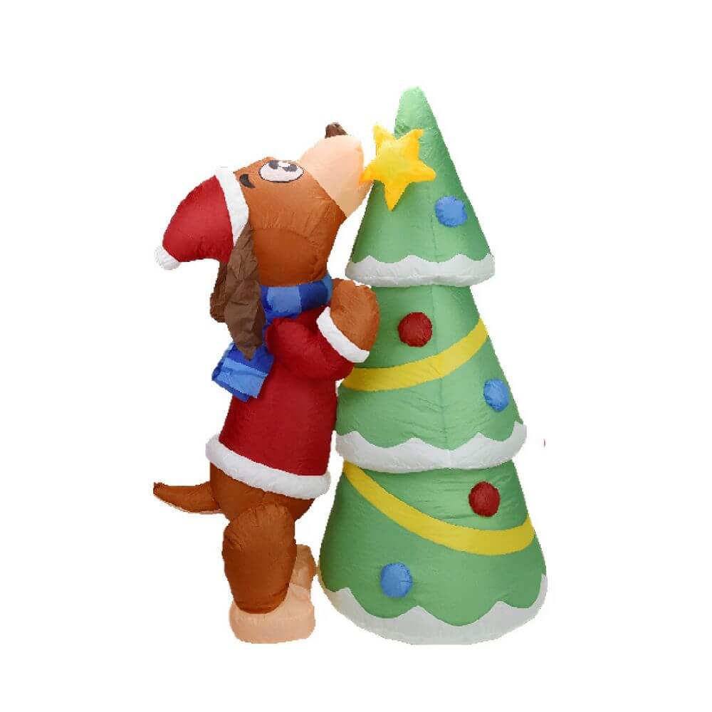 ENFEITE INFLAVEL C/ LED 180 CM XF0017 ENF. NATAL INFLAVEL C/ LED 180CM XF0017, ENFEITE, ENFEITE DE NATAL, ENFEITE INFLAVEL, ENFEITE COM LED, ENFEITE CACHORRO INFLAVEL, CACHORRO INFLAVEL 180CM, NATAL Natal e Ano Novo