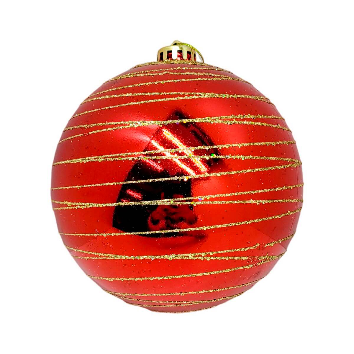 BOLA DE NATAL ESPECIAL 15CM KX0883 ENF. NATAL BOLA GLITTER 15CM KX0883, ENFEITE, NATAL, BOLA VERMELHA, BOLA DE NATAL, DECORACAO, BOLA 15CM Natal e Ano Novo