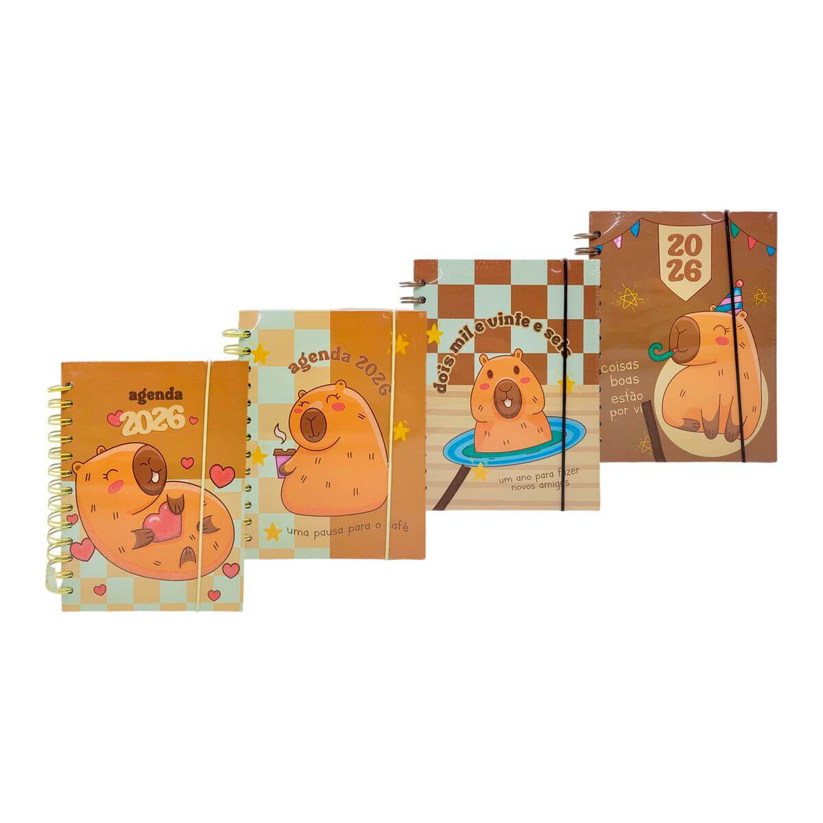 AGENDA 2026 13,7X18,7CM 168FLS RMT5692 AGENDA 2026 13,7X18,7CM 168FLS RMT5692, AGENDA, 2026, 168 FOLHAS, CAPIVARA, ESCRITORIO, PAPELARIA, ESCOLA Material Escritório
