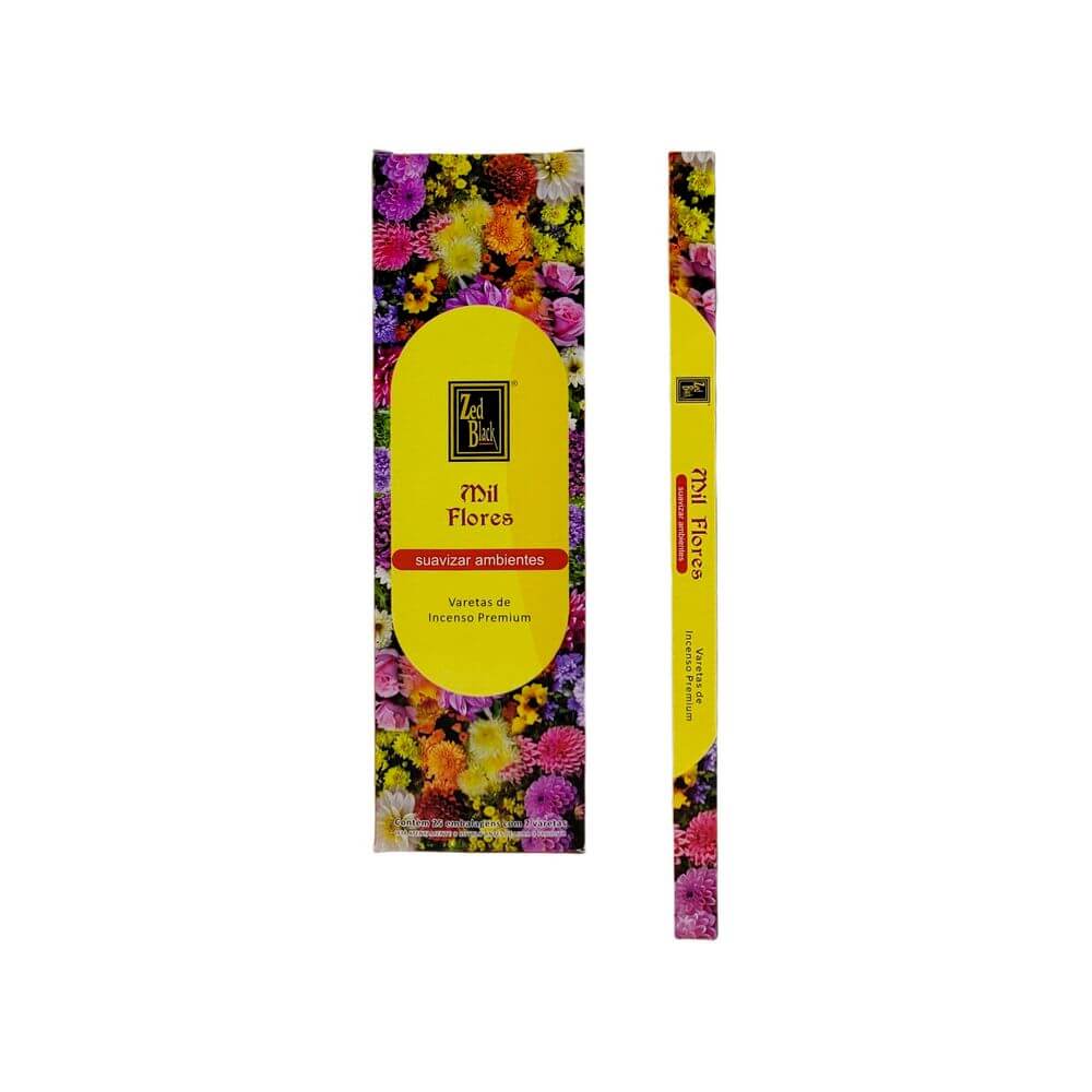 CJ. INCENSO C/7 VAR. MIL FLORES CJ. INCENSO C/7 VAR. MIL FLORES, INCENSO, INCENSO MIL FLORES, INCENSO SUAVIZAR AMBIENTES, AROMATERIAPIA, MEDITACAO Decoracao e Presentes