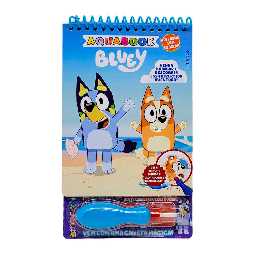 AQUABOOK BLUEY 718-4 AQUABOOK BLUEY 718-4, AQUABOOK, AQUABOOK BLUEY, BLUEY, LIVRO, LIVRO PARA COLORIR, BRINQUEDOS Brinquedos