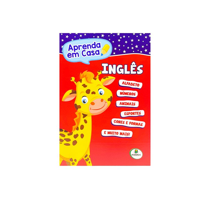 LIVRO APRENDA EM CASA INGLES 853-6 LIVRO APRENDA EM CASA INGLES, LIVRO INGLES INFANTIL, LIVRO INFANTIL EDUCATIVO INGLES, LIVRO EDUCATIVO DECORADO INGLES Brinquedos